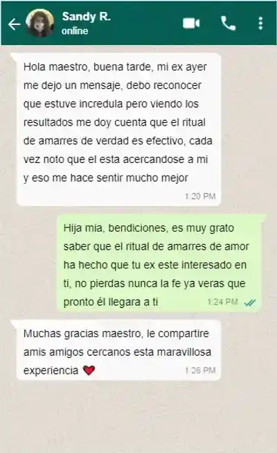 Captura de testimonio de cliente de brujos en USA
