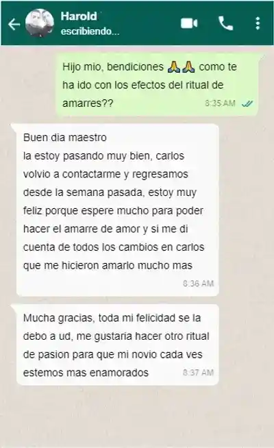 Captura de testimonio de brujos en línea USA